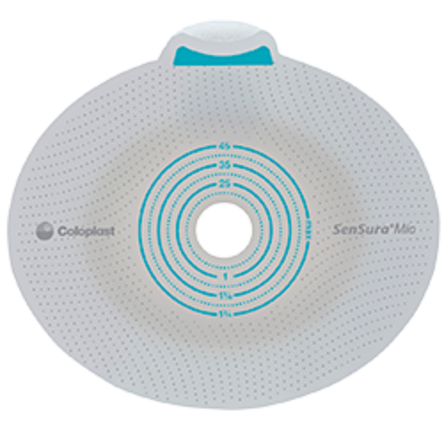 Coloplast 10502 SenSura Mio 2 pc Click Barrier Cut-to-Fit Non-Convex Green 10-35mm Box/5