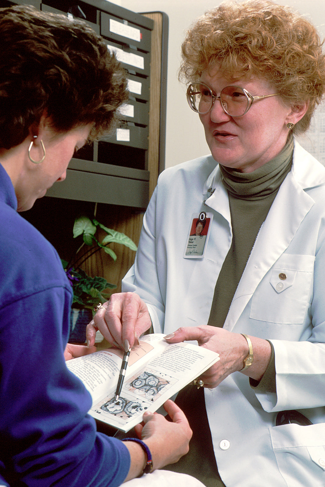 Nurse supporting a patient