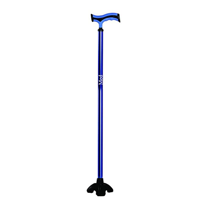 Med T shape Aluminum stick with big shoe Walking Stick